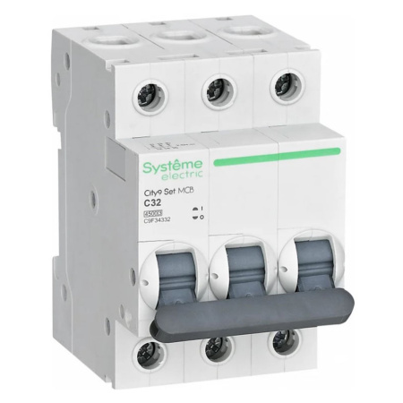 Картинка Выключатель автоматический 3п 32А С 4.5kA 400В City9 Set Systeme Electric