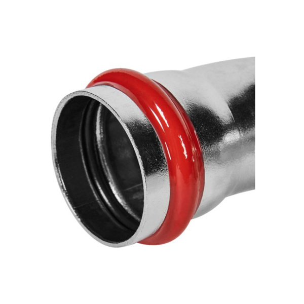 Картинка Угольник Впр-Впр Ø 35 мм 90° Нержавеющая сталь пресс ROMMER