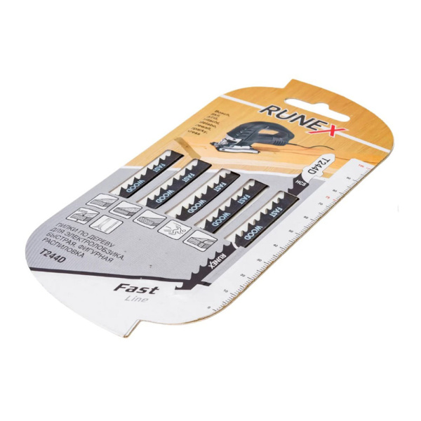 Картинка Пилки для электролобзика 5 шт Runex Т244D