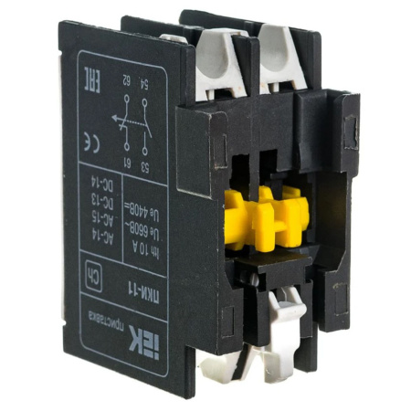 Картинка Приставка ПКИ-11 дополнительные контакты 1з+1р KPK10-11 IEK