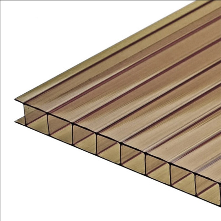 Поликарбонат сотовый Бронза серый 12000х2100х8 мм