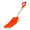 Лопата снеговая автомобильная Оранжевая с черенком и ручкой Sturm