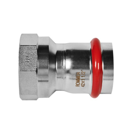 Картинка Переходник ВПр-ВР Ø 42х1"1/2 Нержавеющая сталь пресс ROMMER