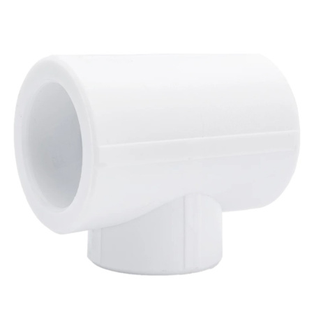Картинка Тройник переходной 40х32х40 мм полипропиленовый PPR Белый Valfex