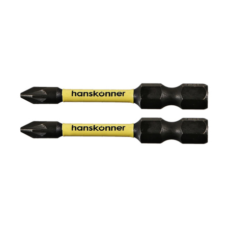 Картинка Биты торсионные PZ1х50 мм 2 шт Hanskonner