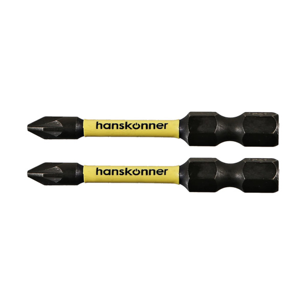 Картинка Биты торсионные PZ1х50 мм 2 шт Hanskonner