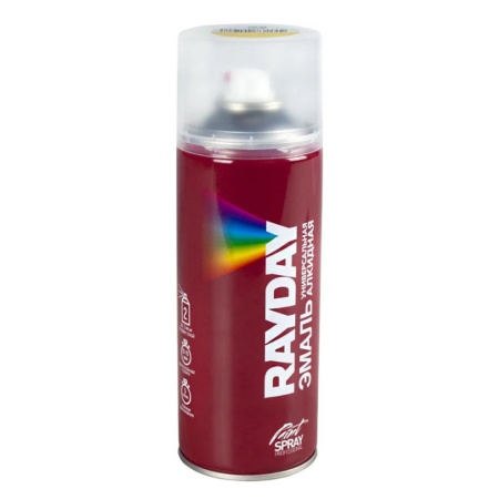 Аэрозоль Эмаль алкидная Желтый RAL 1018 520 мл RAYDAY