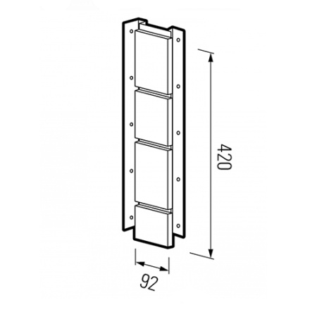 Картинка Планка универсальная ТЕХНОНИКОЛЬ Песчаник Кремовый 430х121х32 мм