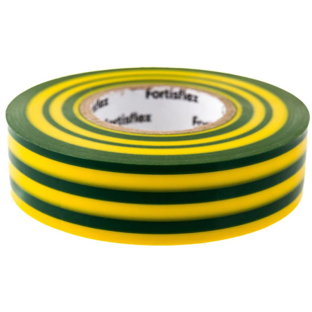 Картинка Изолента ПВХ 19х0.15 мм х 20 м Желто-зеленая 71237 КВТ