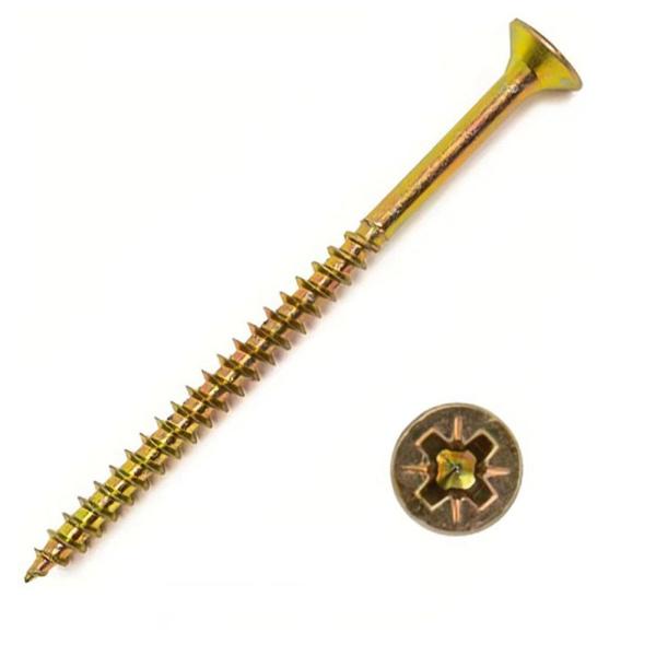 Картинка Саморез Желтый цинк 5х120 мм