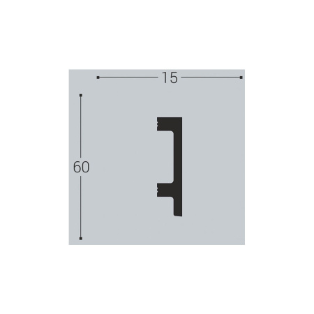 Картинка Плинтус напольный XPS П15 60/15 2 м Bello Deco