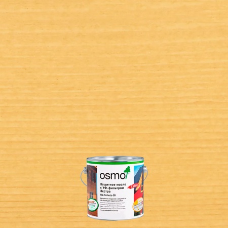 Защитное масло Osmo 420 с уф-фильтром экстра UV-Schutz-Öl Extra 2.5 л Бесцветное