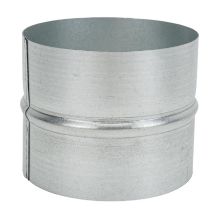 Картинка Соединитель для круглых воздуховодов оцинкованная сталь Ø 100 мм ниппель