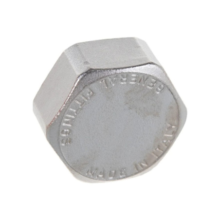 Картинка Заглушка ВР 1/2" никелированная STOUT