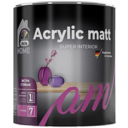Краска для стен и потолков BW Матовая 0,9 л Dufa Premium Home Acrylic matt