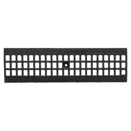 Картинка Решетка для лотка 500х135х15 мм чугунная ячеистая AQUASTOK NORMA DN100 C250