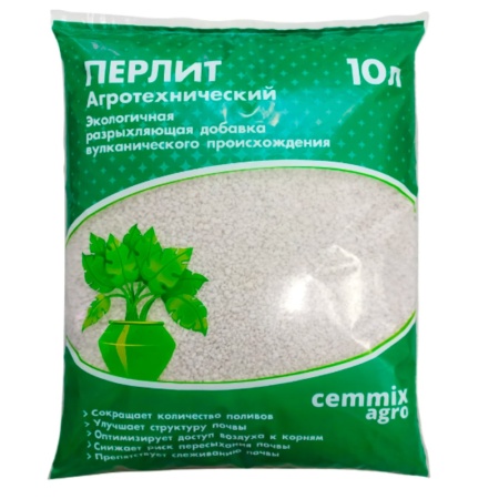 Перлит вспученный агротехнический Cemmix 10 л