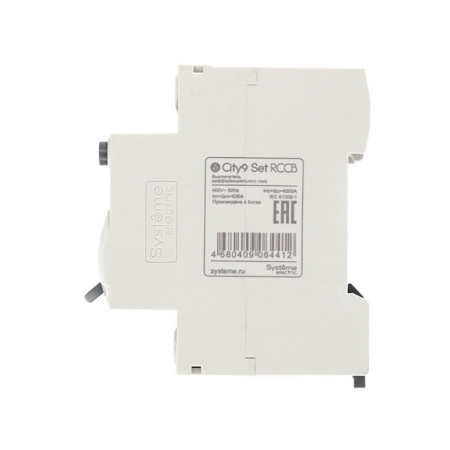 Картинка Выключатель дифференциального тока Селективный 40А 4P 100мА A-S 400В City9 Set Systeme Electric УЗО