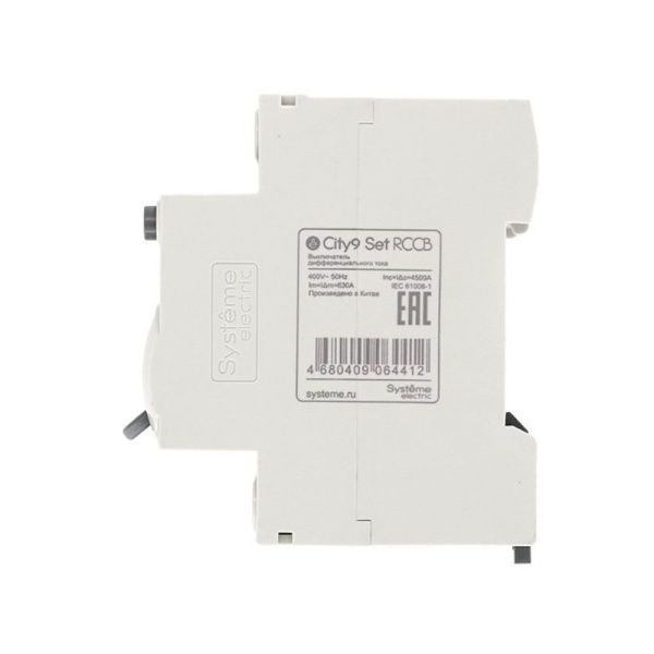 Картинка Выключатель дифференциального тока Селективный 40А 4P 100мА A-S 400В City9 Set Systeme Electric УЗО