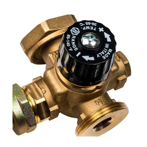 Картинка Группа насосная с термостатическим смесительным клапаном 1' без насоса STOUT