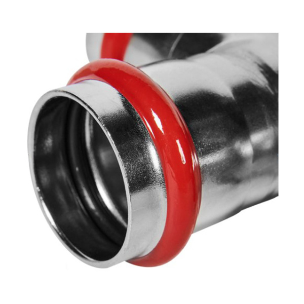 Картинка Тройник Впр-Впр-Впр Ø 28 мм 90° Нержавеющая сталь пресс ROMMER