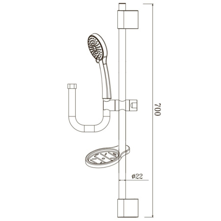 Картинка Душевой гарнитур Olives BD02