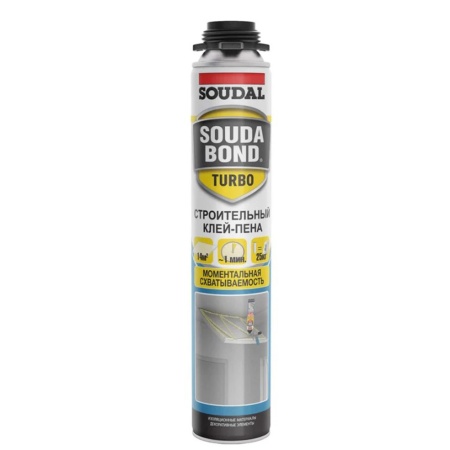 Клей пена полиуретановый SOUDAL Soudabond турбо 750 мл