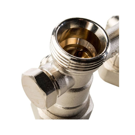 Картинка Узел нижнего подключения радиатора Прямой для однотрубной системы 3/4 STOUT