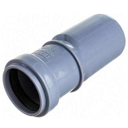 Картинка Переход эксцентрический d32/40  для внутренней канализации Серый Политэк