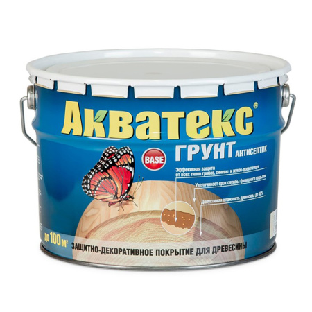 Грунт - Антисептик 9 л Акватекс BASE