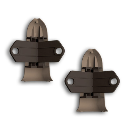 Картинка Угол наружный с крепежом для плинтуса Идеал Классик К-П70 Орех миланский 292