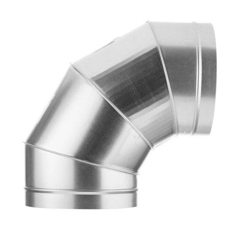 Картинка Отвод для круглых воздуховодов оцинкованная сталь Ø 200 мм 90°