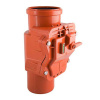 Картинка Обратный клапан ПП Ø 160 мм наружная канализация Оранжевый Политэк