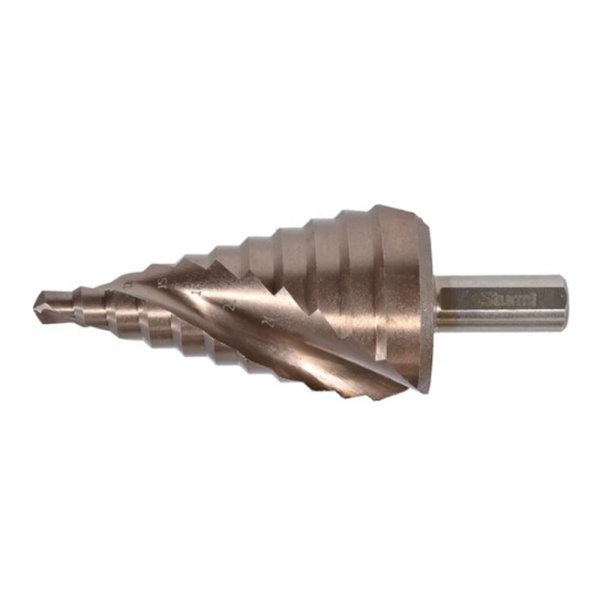 Картинка Сверло ступенчатое по металлу 6-36 мм спираль кобальт Sturm