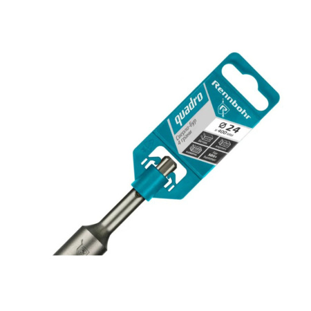 Картинка Бур 24х400 мм SDS-plus 4 грани RENNBOHR Quadro