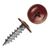 Картинка Саморез с пресс-шайбой 4.2х19 мм острый RAL3005 Бордовый