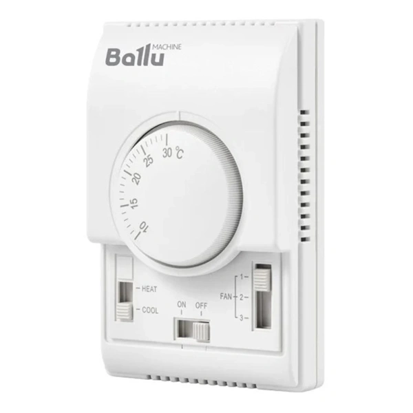 Картинка Термостат BALLU BMC-1 накладной комнатный механический проводной НО/НЗ