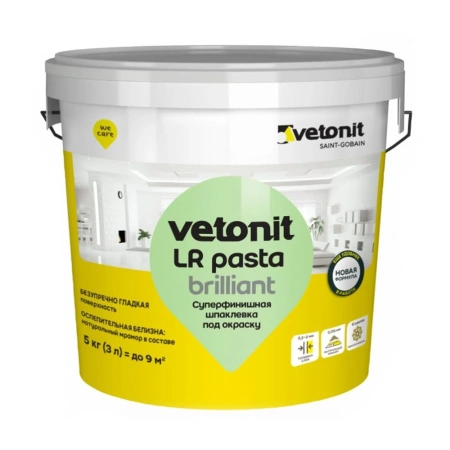 Шпатлевка 5 кг Суперфинишная Vetonit LR Pasta