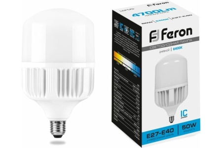 Лампа светодиодная цилиндрическая LED 50 вт Дневной Feron