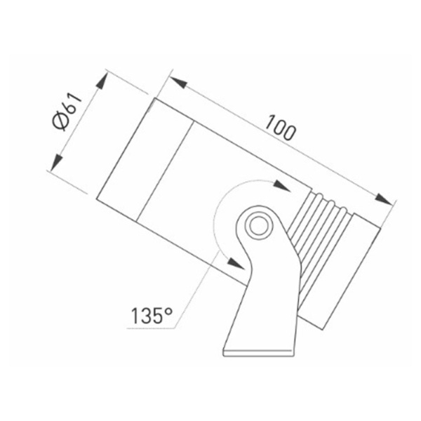 Картинка Светильник ALT-RAY-R61-15W Warm3000 DG 25 deg 230V ARL IP67 Металл Arlight