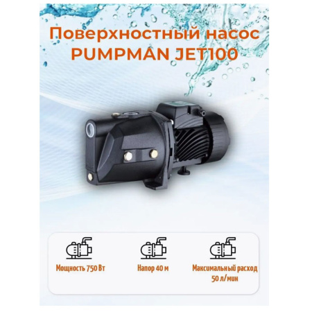 Картинка Насос поверхностный PUMPMAN JET100
