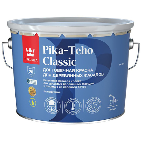 Краска для фасадов 9 л база С Tikkurila Pika-Teho