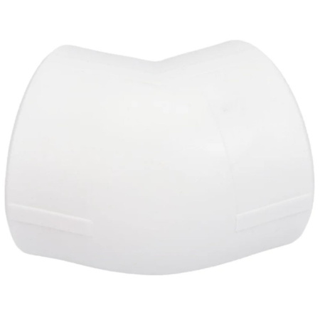 Картинка Угольник 45° Ø 50 мм полипропиленовый PPR Белый Valfex