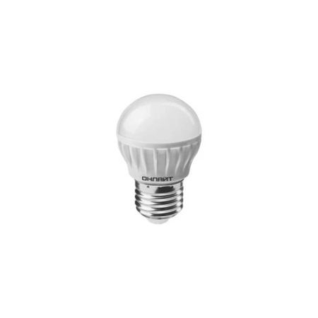 Лампа светодиодная ОНЛАЙТ LED 8вт E27 Белый матовый шар