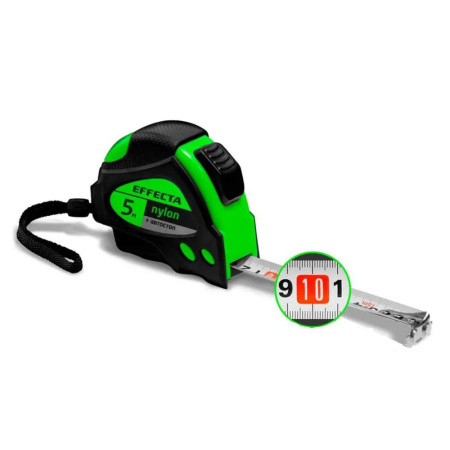Картинка Рулетка 5 м 19 мм с магнитом EFFECTA Nylon