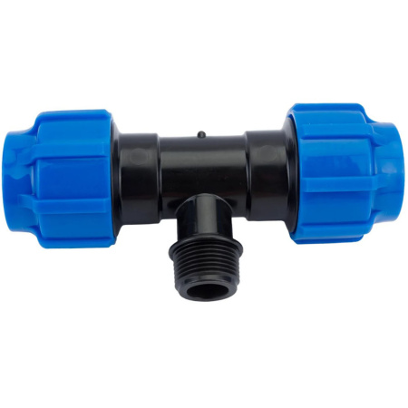 Картинка Тройник переходной ПНД наружная резьба 50х 1 1/4"х50 ТПК-АКВА Политэк