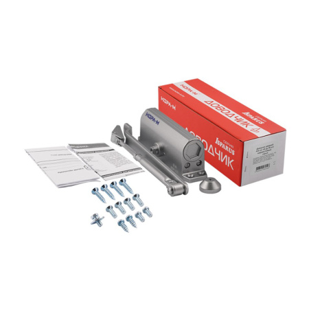 Картинка Доводчик дверной 420 Isparus от 40 до 90 кг Серый НОРА-М