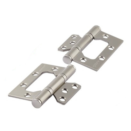 Картинка Петля накладная 75х63 мм Без врезки матовый никель 800-3 Нора-М