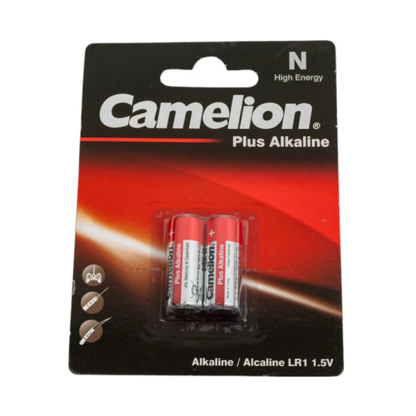 Картинка Батарейка Элемент питания алкалиновый N/LR1 1.5В LR1-BP2 BL-2 Camelion 2605