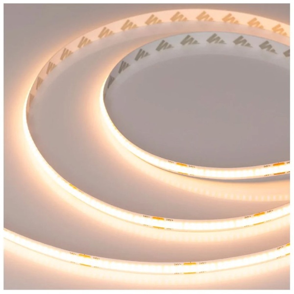 Картинка Лента COB X320 8mm 24V Warm 3000 8 W/m IP20 CSP 5 m Arlight